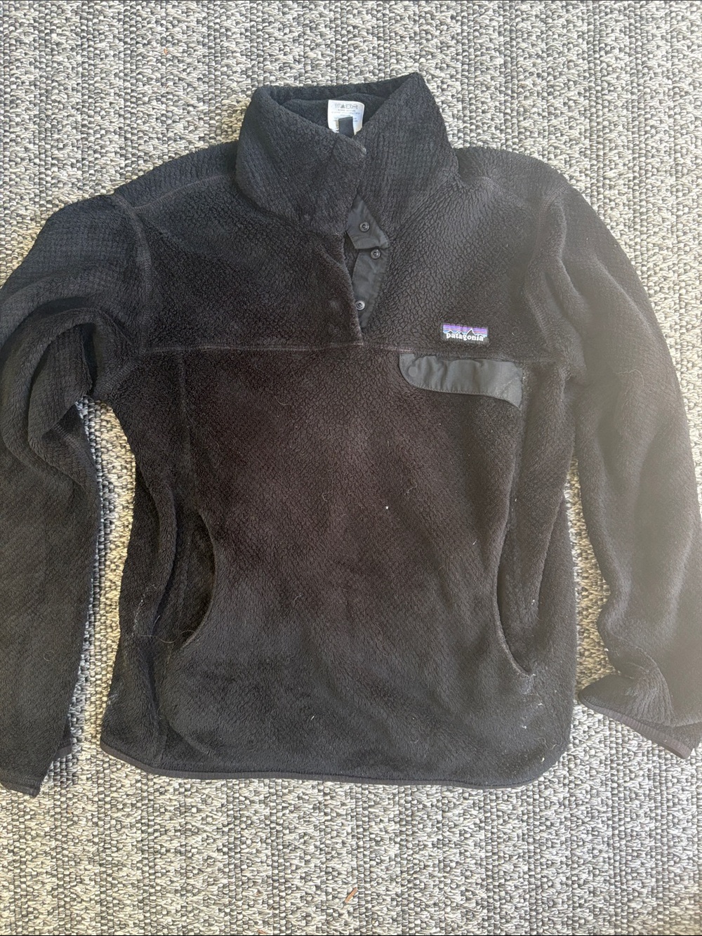 Patagonia Black Fleece Snap Pullover
